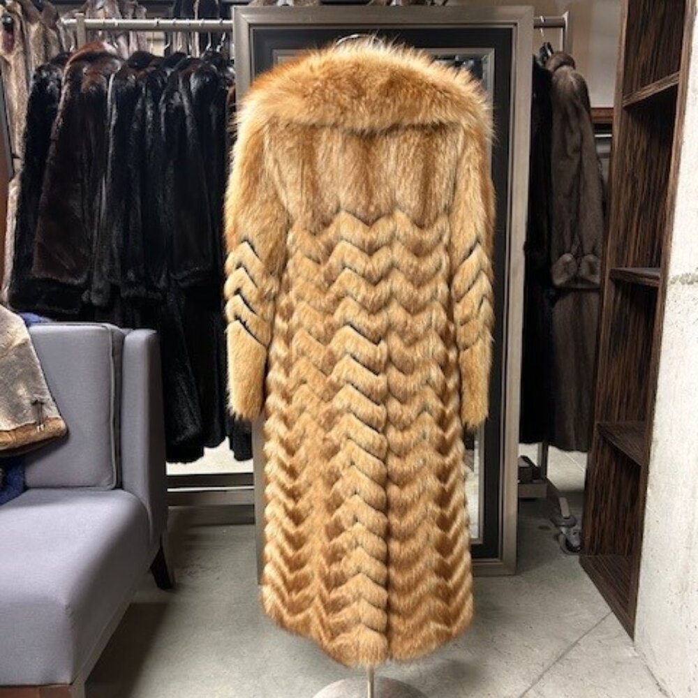 TANUKEE RACOON CHEVRON CUT - WAS 5K NOW ONLY $950 SIZE XS-S - Picture 2 of 6